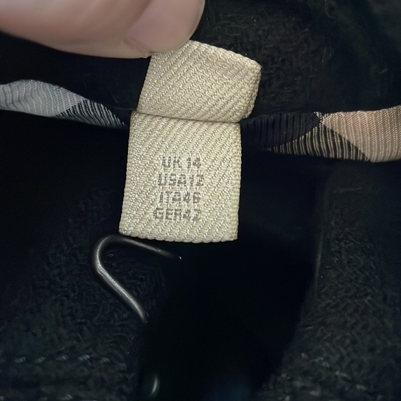 VINTAGE BURBERRY BRIT Banaptes Double Breasted Women's Wool Trench Coat Size 12 - Picture 14 of 16